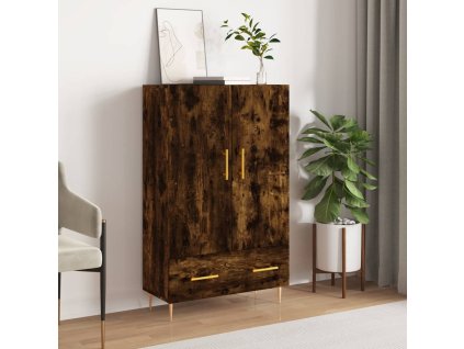 Skříň highboard kouřový dub 69,5 x 31 x 115 cm kompozitní dřevo 828225
