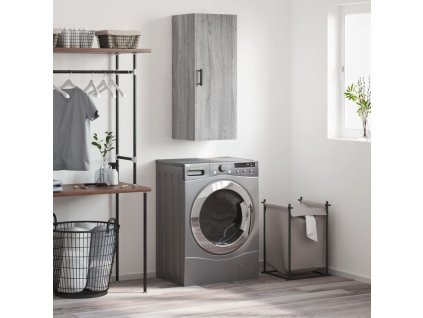 Nástěnná skříňka šedá sonoma 34,5 x 34 x 90 cm 828866