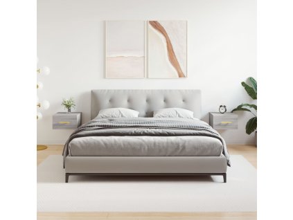 Nástěnné noční stolky 2 ks šedé sonoma 35 x 35 x 20 cm 829801