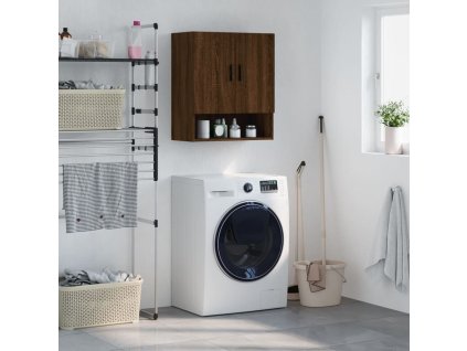 Nástěnná skříňka hnědý dub 60 x 31 x 70 cm kompozitní dřevo 829931