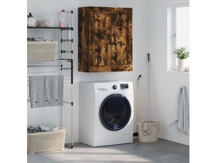 Nástěnná skříňka kouřový dub 69,5 x 34 x 90 cm kompozitní dřevo 830409