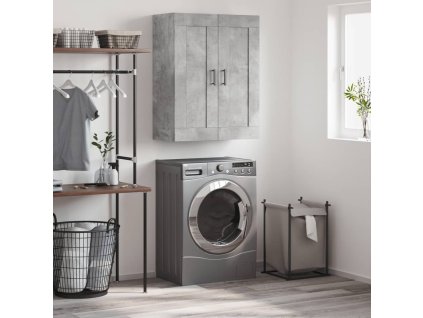 Nástěnná skříňka betonově šedá 69,5x34x90 cm kompozitní dřevo 830392