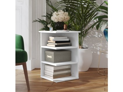 Odkládací skříňka bílá 35 x 35 x 55 cm kompozitní dřevo 806274