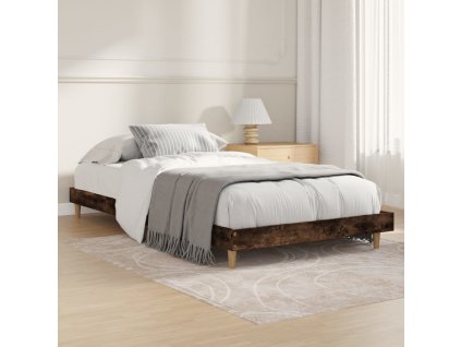Rám postele bez matrace kouřový dub 90x190 cm kompozitní dřevo 832098