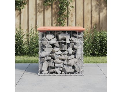 Zahradní lavice gabionový design 43x44x42 cm masivní douglaska 834336