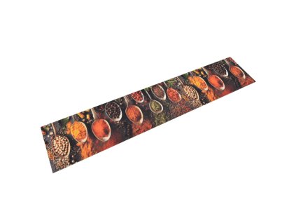 Kuchyňský koberec omyvatelný Lžíce a koření 60 x 300 cm samet 136545