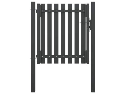 Zahradní plotová branka ocelová 100 x 75 cm antracitová 146327