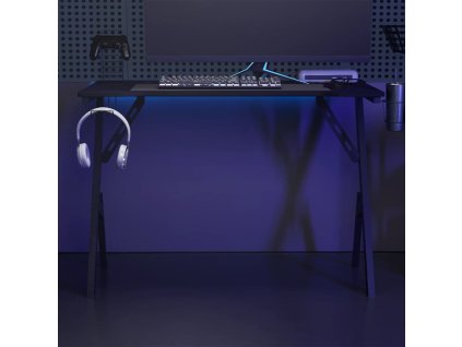 Herní stůl s nohami ve tvaru Y černý 110 x 60 x 75 cm 325406