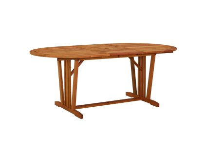 Zahradní stůl 200 x 100 x 75 cm masivní eukalyptové dřevo 316072