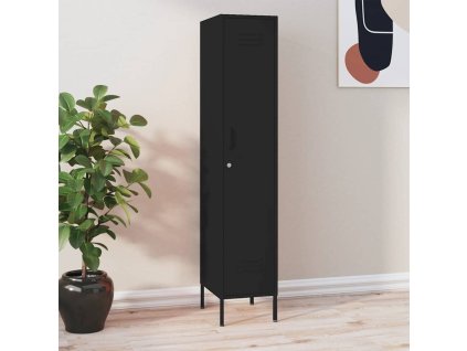 Uzamykatelná skříň černá 35 x 46 x 180 cm ocel 336259