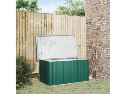 Zahradní úložný box zelený 129 x 67 x 65 cm 46261