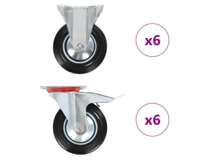 12 ks pojezdová kolečka 160 mm 278052