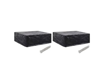 Plachty na zahradní nábytek 2 ks 8 oček 250 x 210 x 90 cm 279132