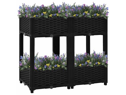 Vyvýšený záhon 80 x 40 x 71 cm polypropylen 316535