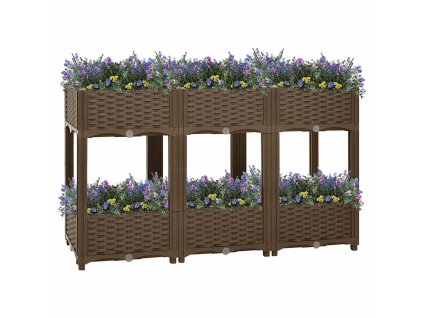 Vyvýšený záhon 120 x 40 x 71 cm polypropylen 316521