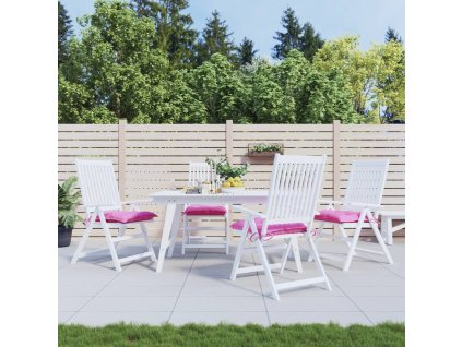 Podušky na židli 4 ks růžové 50 x 50 x 7 cm oxfordská látka 361559