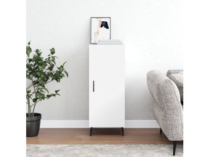 Příborník bílý 34,5 x 34 x 90 cm kompozitní dřevo 828556