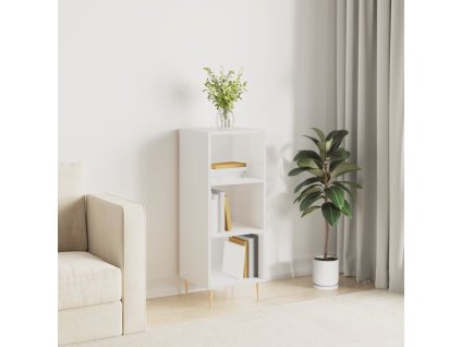 Příborník bílý vysoký lesk 34,5 x 32,5 x 90 cm kompozitní dřevo 828718