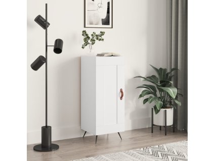 Příborník bílý 34,5 x 34 x 90 cm kompozitní dřevo 830412