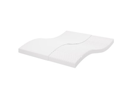 Pěnová matrace bílá 180 x 200 cm 7 zón tvrdost 20 ILD 356358