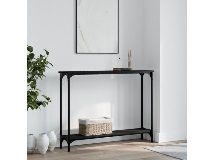 Konzolový stolek černý 100 x 22,5 x 75 cm kompozitní dřevo 834015