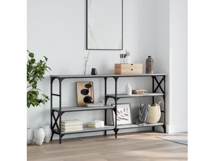 Konzolový stolek šedý sonoma 150x29x76,5 cm kompozitní dřevo 835472