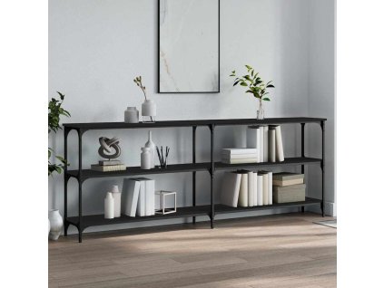 Konzolový stolek černý 200 x 29 x 75 cm kompozitní dřevo 834110