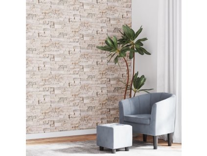 Tapeta 3D vzhled kamene šedá a béžová 10 x 0,53 m vliesová 353392