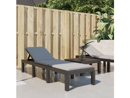 Lehátko s poduškami antracitové PP 364723