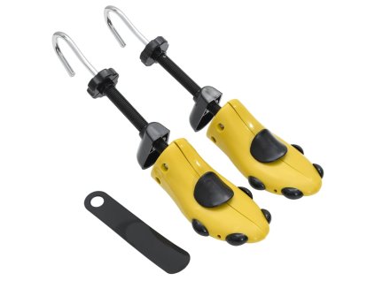 Napínáky do bot s obouvákem žluté EU 41–46 plast 155246