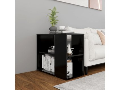 Odkládací skříňka černá 60 x 30 x 50 cm kompozitní dřevo 806302
