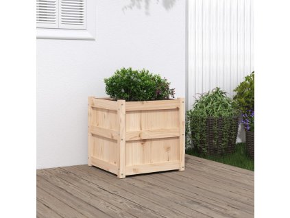 Zahradní truhlík 50 x 50 x 50 cm masivní borovice 837414