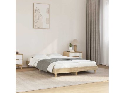 Rám postele bez matrace dub sonoma 120x200 cm kompozitní dřevo 832048