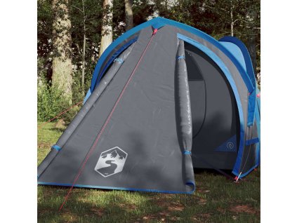 Kempingový stan kopule pro 2 osoby modrý nepromokavý 94340