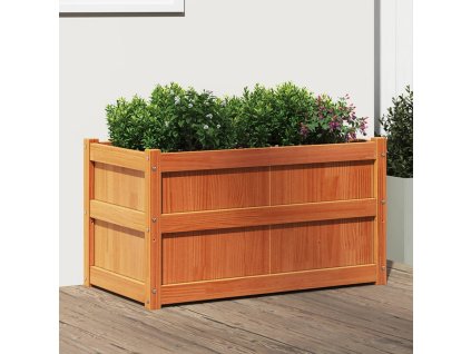 Zahradní truhlík voskově hnědý 90 x 50 x 50 cm masivní borovice 837463