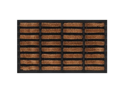 Rohožka před dveře obdélníková 45x75 cm guma a kokosové vlákno 155665