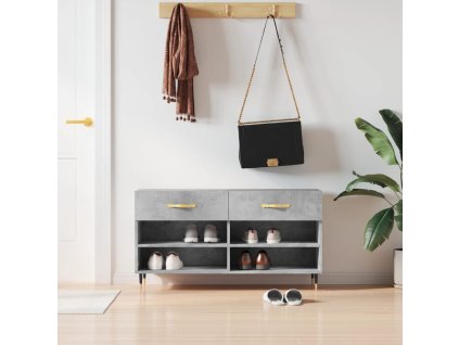 Botník betonově šedý 102 x 35 x 55 cm kompozitní dřevo 829720