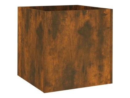 Truhlík kouřový dub 40 x 40 x 40 cm kompozitní dřevo 820499