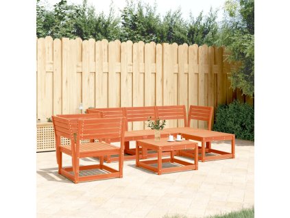 5dílná zahradní sedací souprava voskově hnědá masivní borovice 3216917