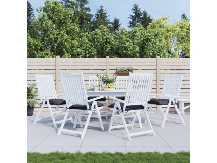 Podušky na židli 6 ks antracitové 50 x 50 x 7 cm látka oxford 361509