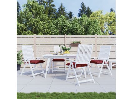 Podušky na palety 4 ks vínové 50 x 50 x 7 cm oxfordská látka 361535