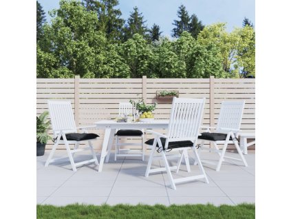 Podušky na židli 4 ks černé 40 x 40 x 7 cm látka oxford 361472