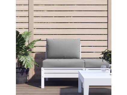 Podušky na palety 2 ks šedé oxfordská látka 361755