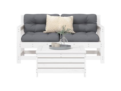3dílná zahradní sedací souprava bílá masivní borové dřevo 3250761