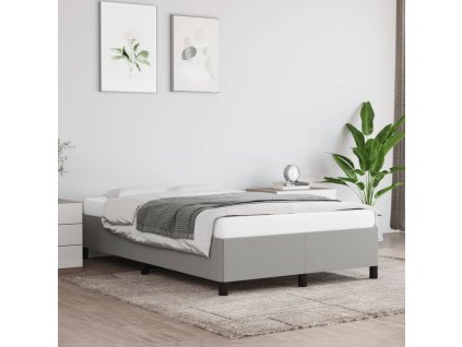 Rám postele bez matrací světle šedá 120x190 cm textil 3269631