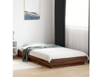 Rám postele hnědý dub 75 x 190 cm kompozitní dřevo 3281251