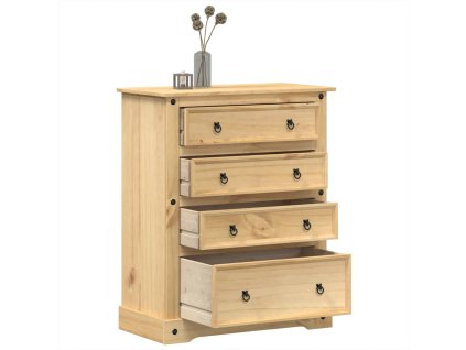 Komoda Corona 92 x 48 x 114 cm masivní borové dřevo 4005675