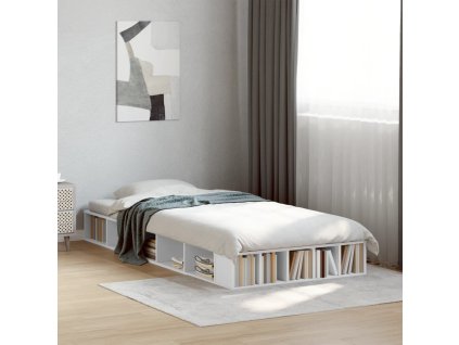 Rám postele bílý 90 x 190 cm kompozitní dřevo 3280524