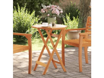Skládací zahradní stůl Ø 60 x 75 cm masivní akáciové dřevo 4004909