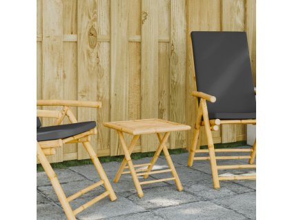 Skládací zahradní stůl 45 x 45 x 45 cm bambus 365877